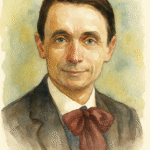 Rudolf Steiner in watercolor art